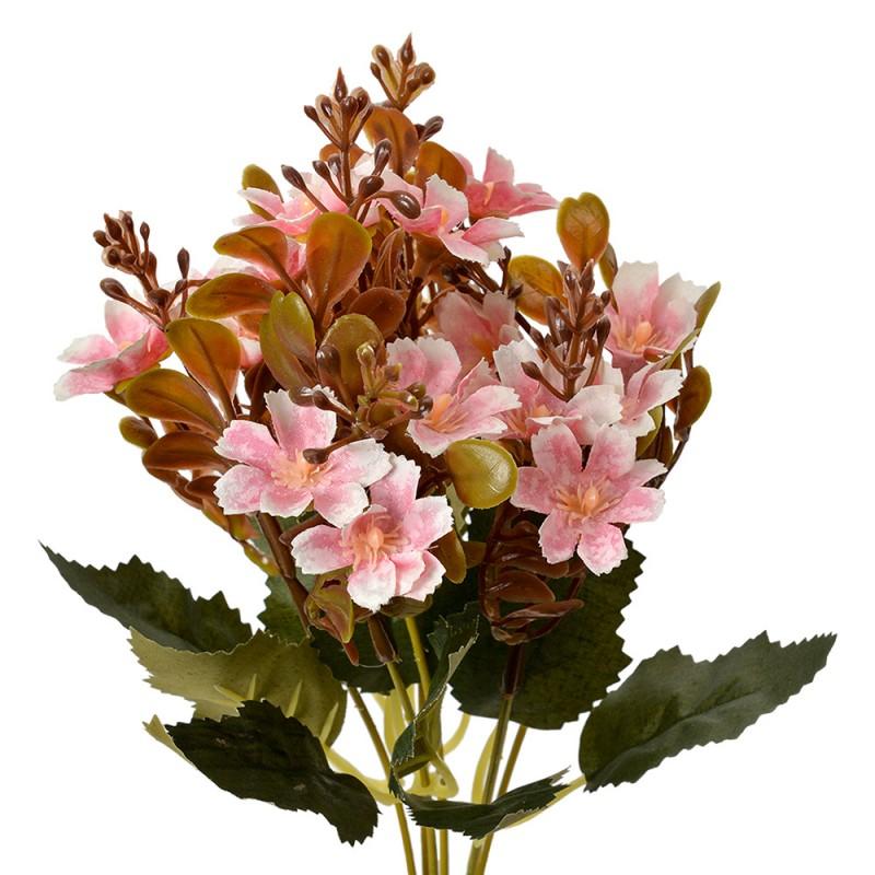 clayre & eef 6PL0380P Kunstbloem 33 cm Roze Kunststof