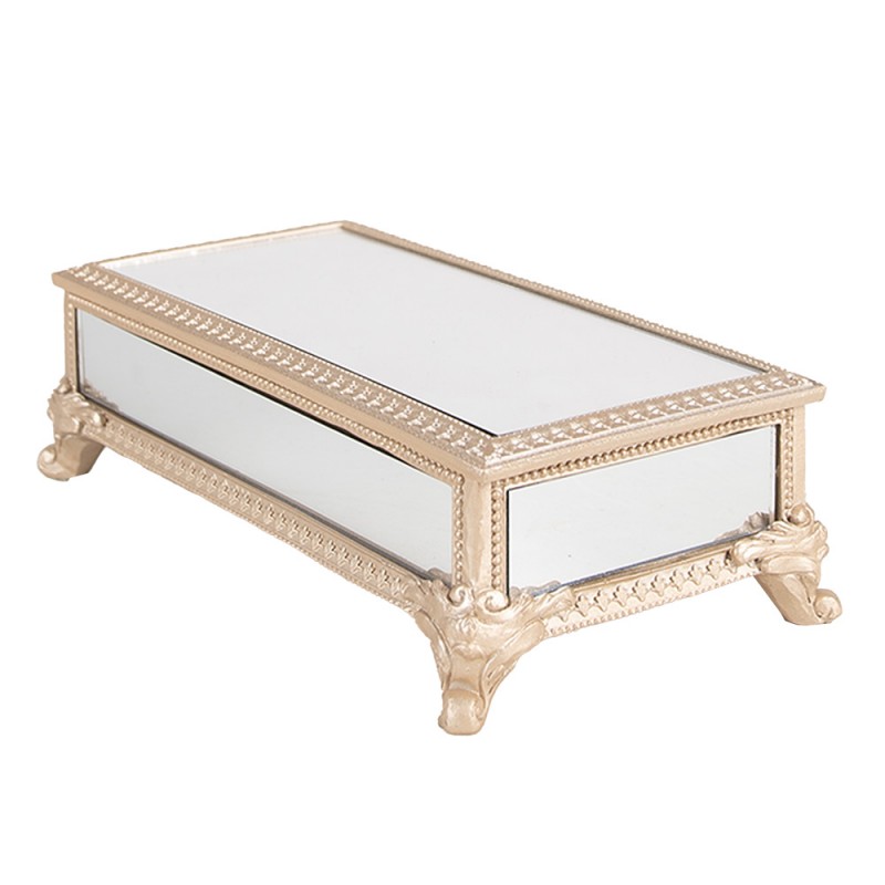 Clayre & Eef 6PR4136 Sieradendoos 21x11x7 Cm Beige Polyresin Rechthoek Juwelendoos