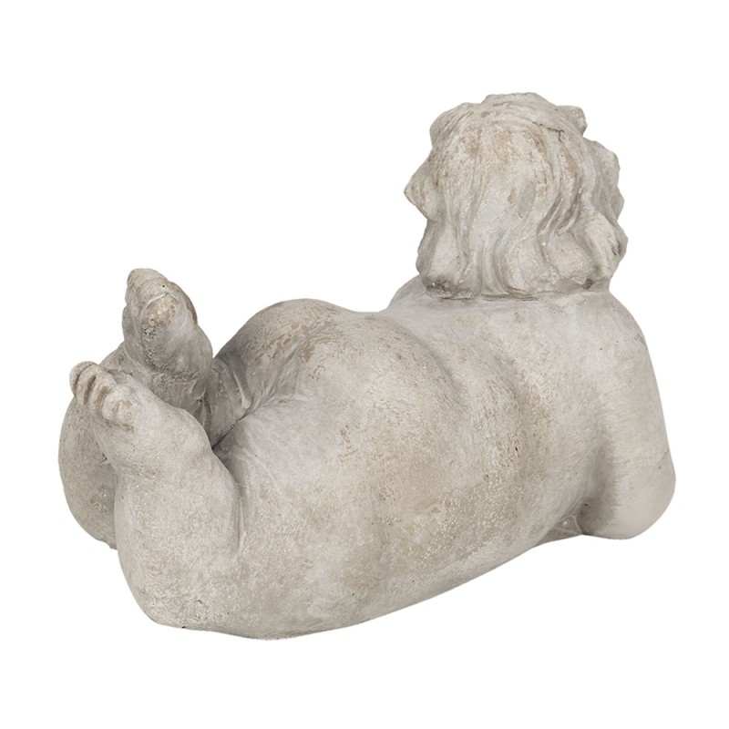 Clayre & Eef 6TE0284 Decoratie Vrouw 17x9x12 Cm Grijs Steen
