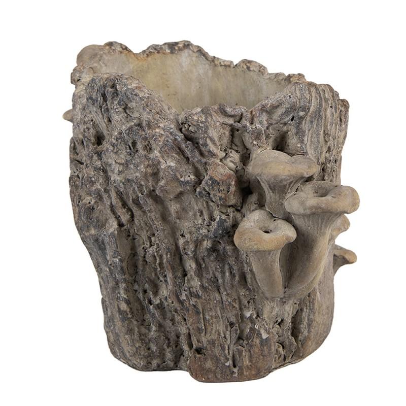 Clayre & Eef 6TE0577M Bloempot 20x18x18 Cm Bruin Steen