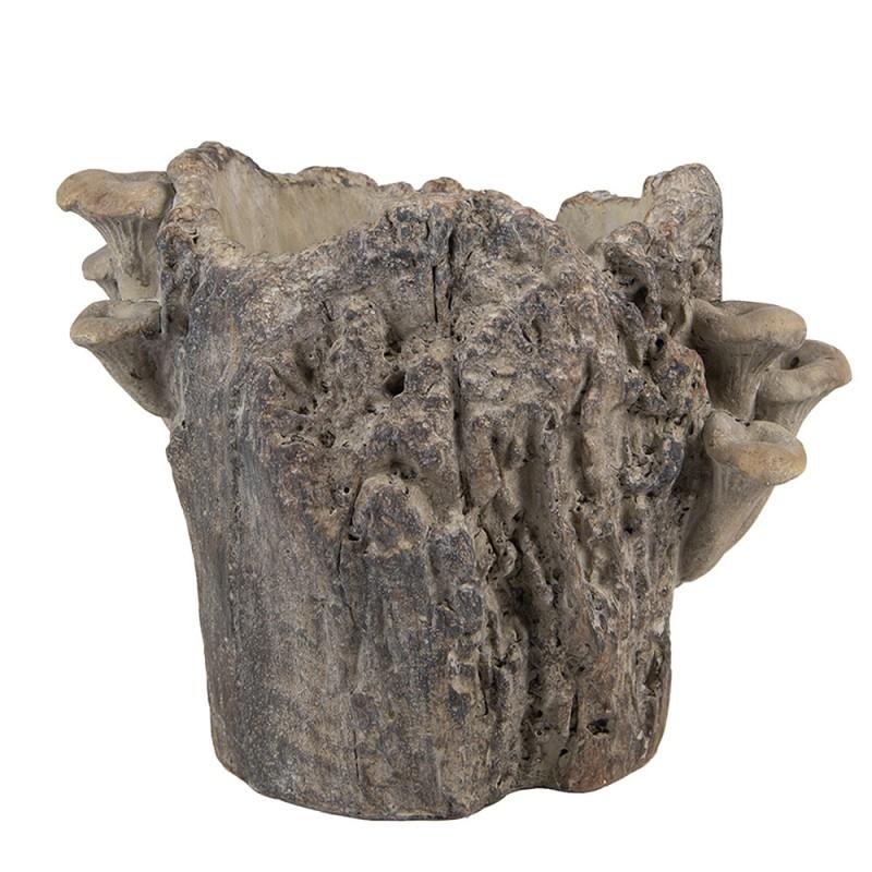 clayre & eef 6TE0577M Bloempot 20x18x18 cm Bruin Steen