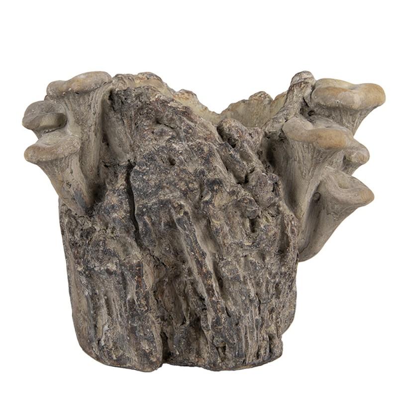 clayre & eef 6TE0577S Bloempot 19x17x16 cm Bruin Steen