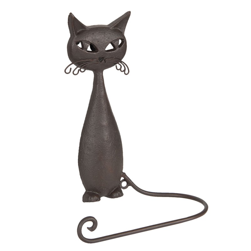 Clayre & Eef 6Y3175 Handdoekhouder 19x9x28 Cm Bruin IJzer Handdoekstang