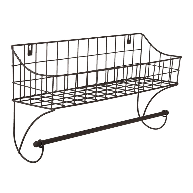 Clayre & Eef 6Y4305 Handdoekhouder 44x12x25 Cm Bruin IJzer Handdoekhaak