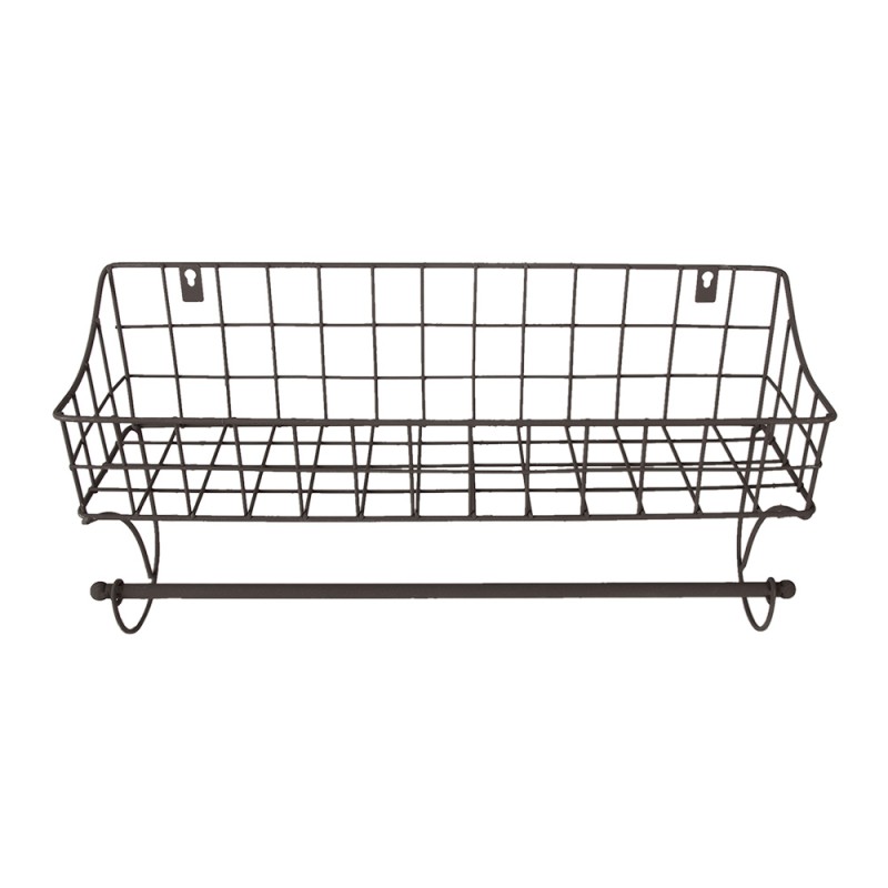 Clayre & Eef 6Y4305 Handdoekhouder 44x12x25 Cm Bruin IJzer Handdoekhaak