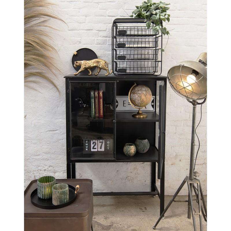 Clayre & Eef 6Y4330 Bijzettafel 45x45x50 Cm Koperkleurig IJzer Vierkant