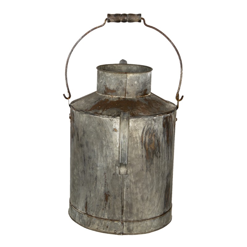 Clayre & Eef 6Y4602 Decoratie Gieter 48x29x52 Cm Grijs Metaal Woonaccessoires