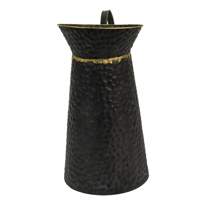 Clayre & Eef 6Y4712 Decoratie Kolenkit XL 40x23x47 Cm Grijs IJzer Rond Emmer