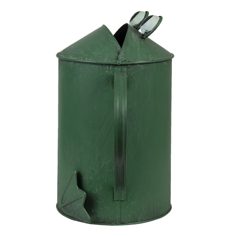 Clayre & Eef 6Y4725 Decoratie Gieter 37x15x25 Cm Groen Metaal Kikker Plantengieter