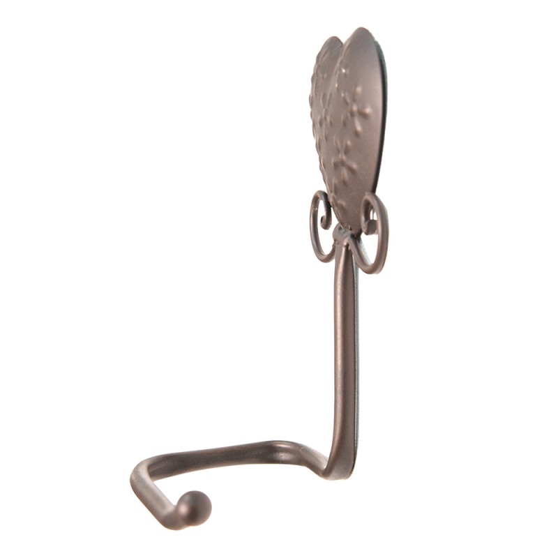 Clayre & Eef 6Y4732 WC Rol Houder 19x11x22 Cm Bruin IJzer Hart Toiletrolhouder