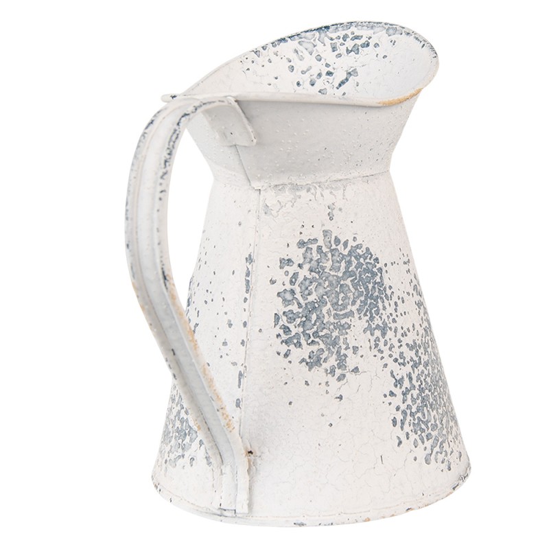 Clayre & Eef 6Y4747 Decoratie Kan 17x11x17 Cm Beige IJzer Woonaccessoires