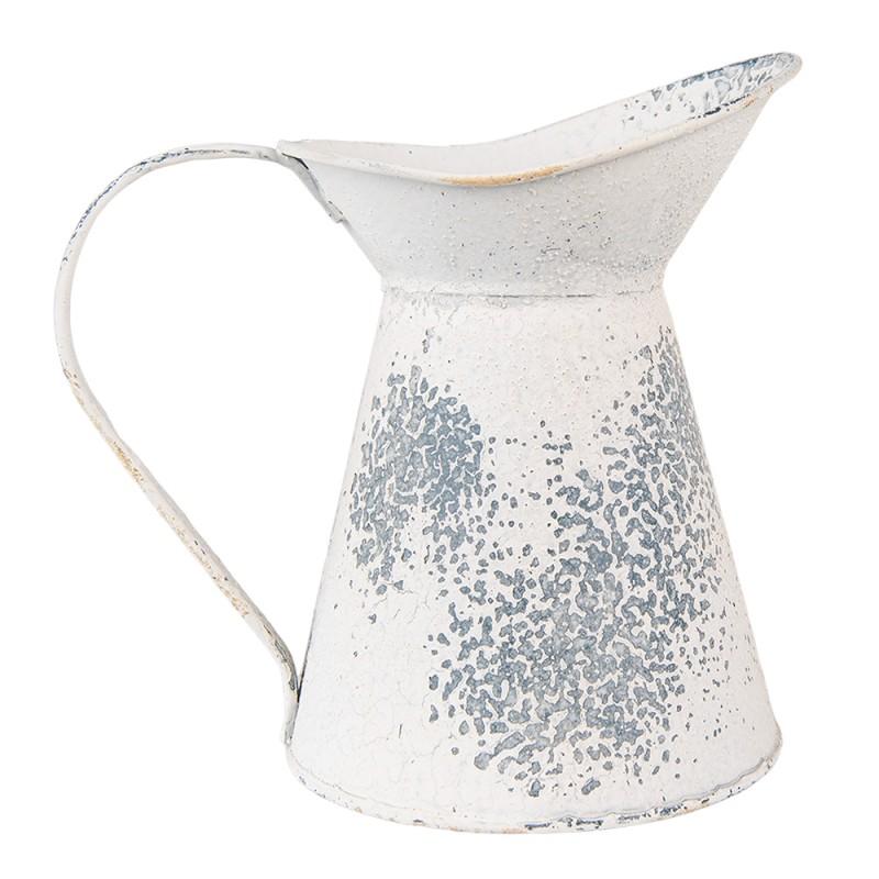 Clayre & Eef 6Y4747 Decoratie Kan 17x11x17 Cm Beige IJzer Woonaccessoires