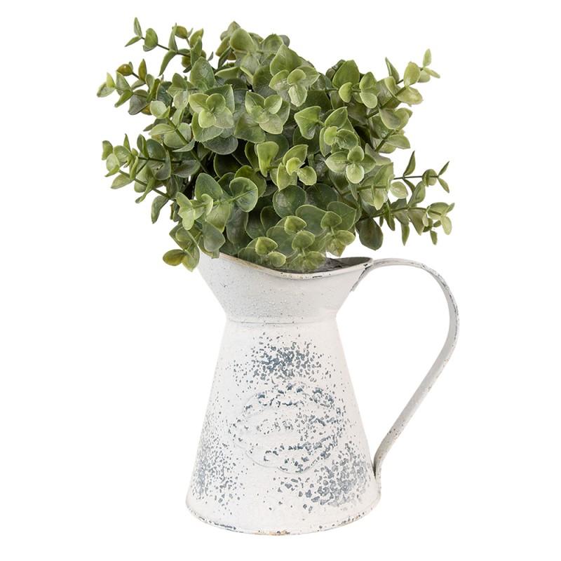 Clayre & Eef 6Y4747 Decoratie Kan 17x11x17 Cm Beige IJzer Woonaccessoires