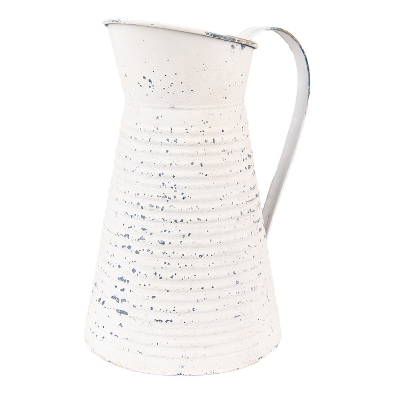 Clayre & Eef 6Y4759 Decoratie Kan 20x15x24 Cm Beige IJzer Woonaccessoires