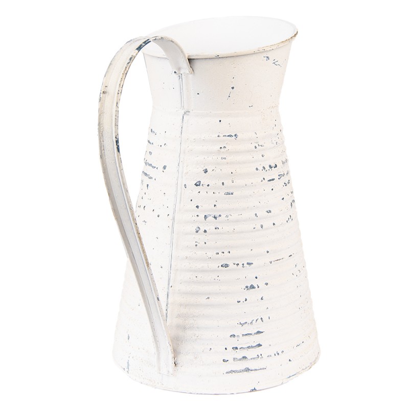 Clayre & Eef 6Y4759 Decoratie Kan 20x15x24 Cm Beige IJzer Woonaccessoires