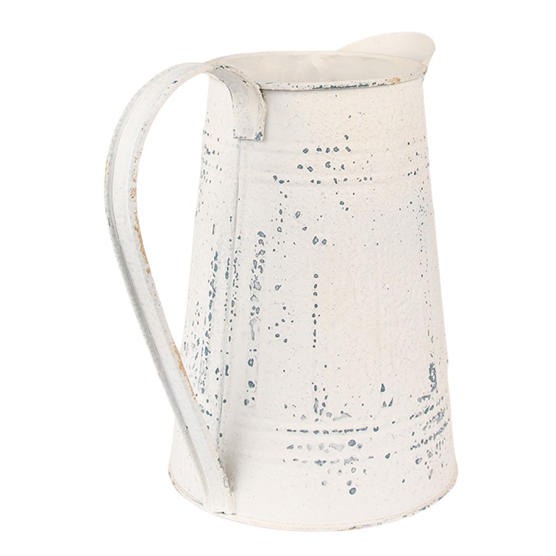 Clayre & Eef 6Y4764 Decoratie Kan 22x14x21 Cm Beige IJzer Woondecoratie