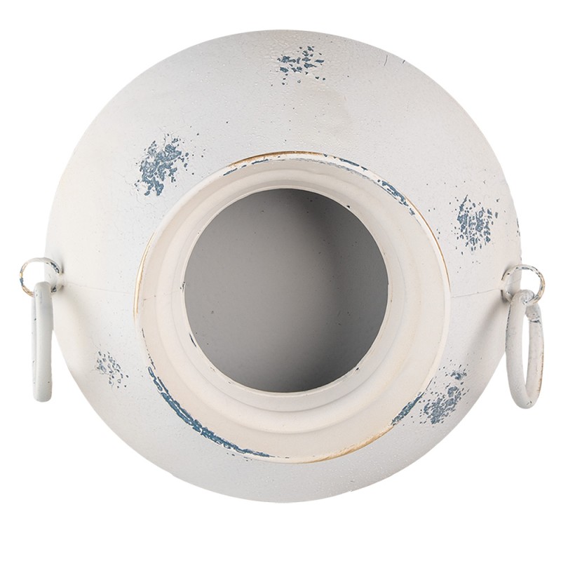 Clayre & Eef 6Y4767 Planthouder 31x13x28 Cm Beige IJzer Plantenpot