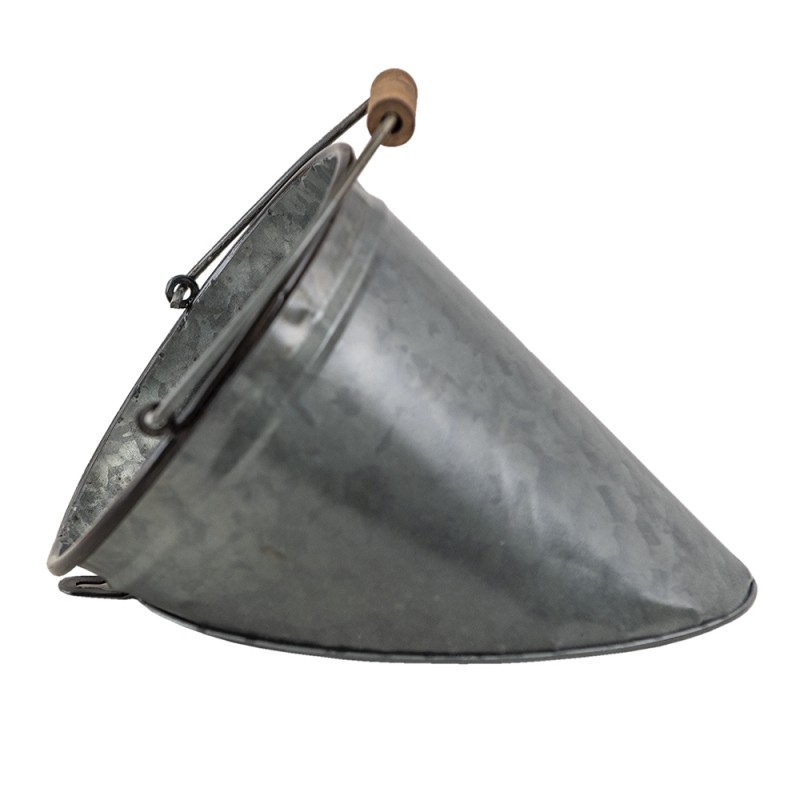 clayre & eef 6Y4808S Planthouder 20x17x16 cm Grijs Bruin Metaal Hangpot