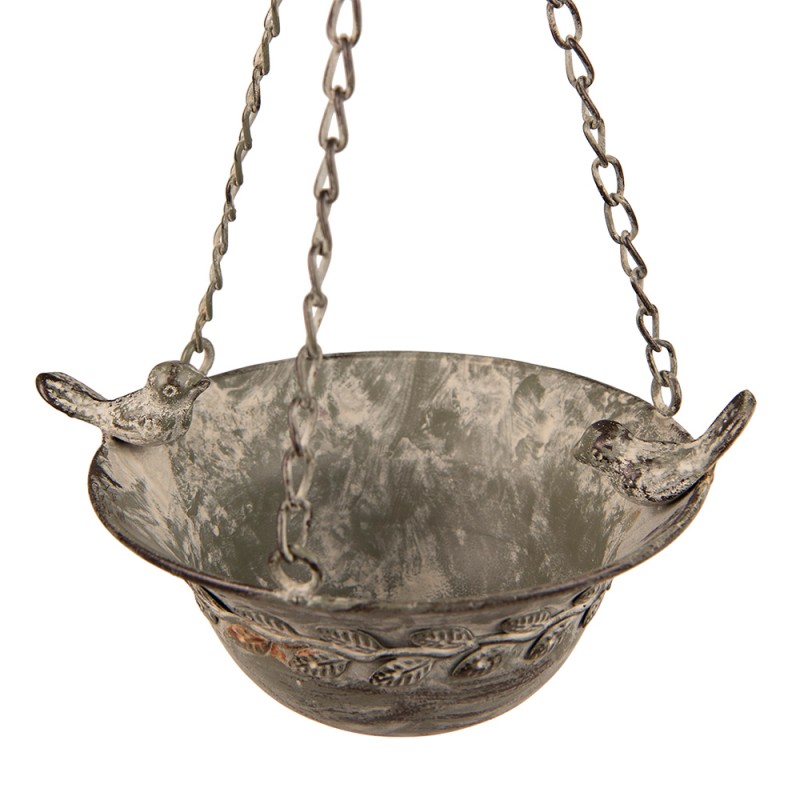 Clayre & Eef 6Y4833 Planthouder 23x17x46 Cm Groen IJzer Decoratie Plantenhouder