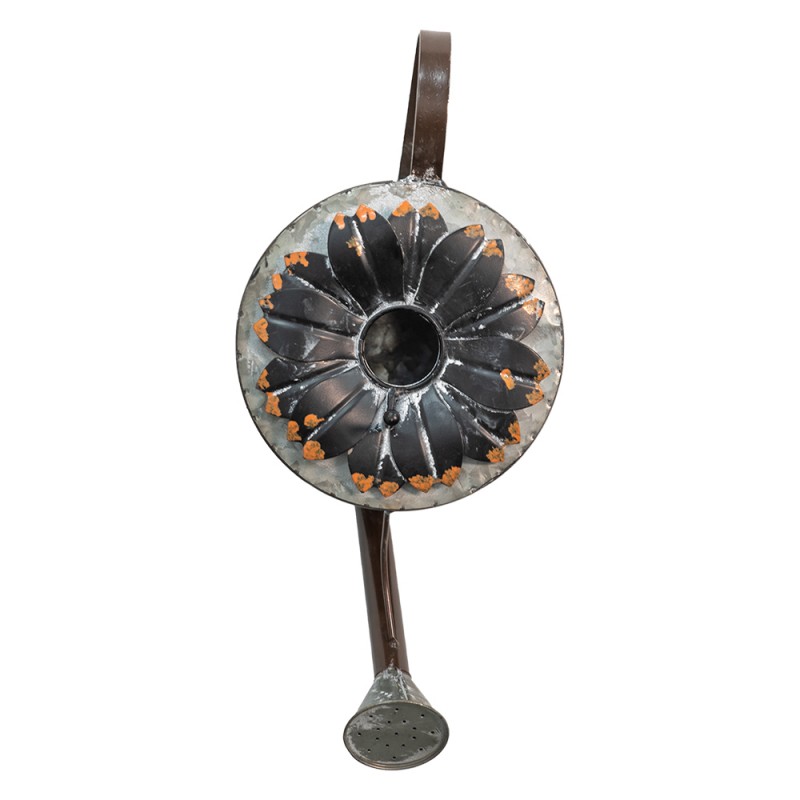 Clayre & Eef 6Y4857 Vogelhuis Gieter 18x25x41 Cm Grijs Metaal Vogelhuisje Hangend