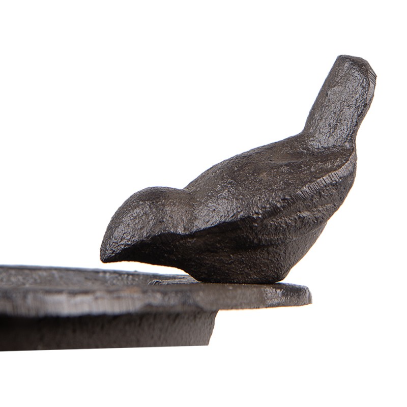 Clayre & Eef 6Y5284 Vogelvoederbak 16x18x9 Cm Bruin IJzer