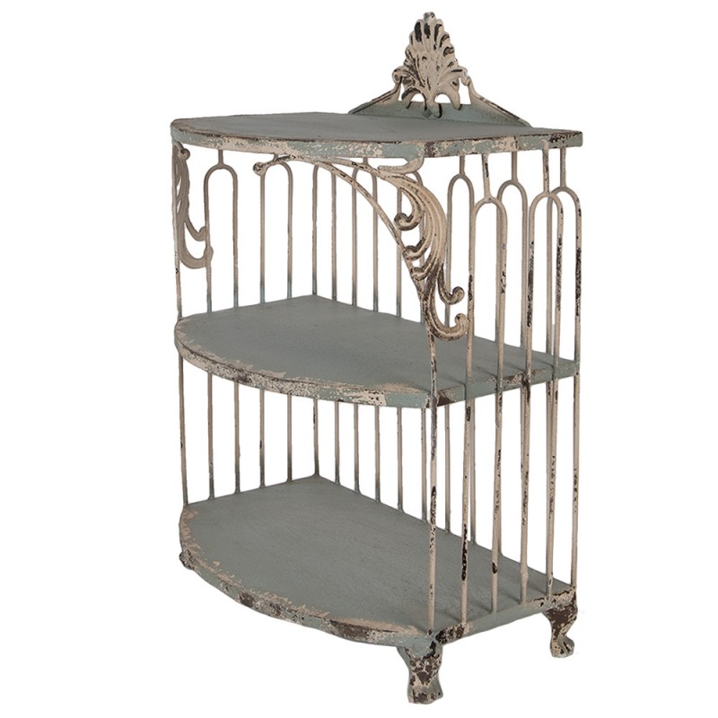 Clayre & Eef 6Y5719 Wandkast 38x23x55 Cm Groen Metaal