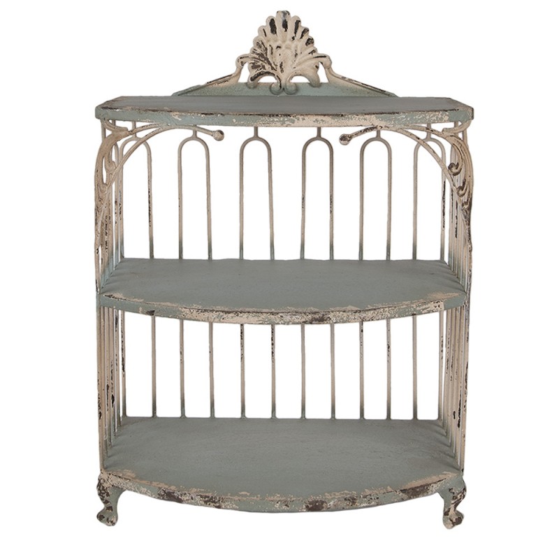 clayre & eef 6Y5719 Wandkast 38x23x55 cm Groen Metaal