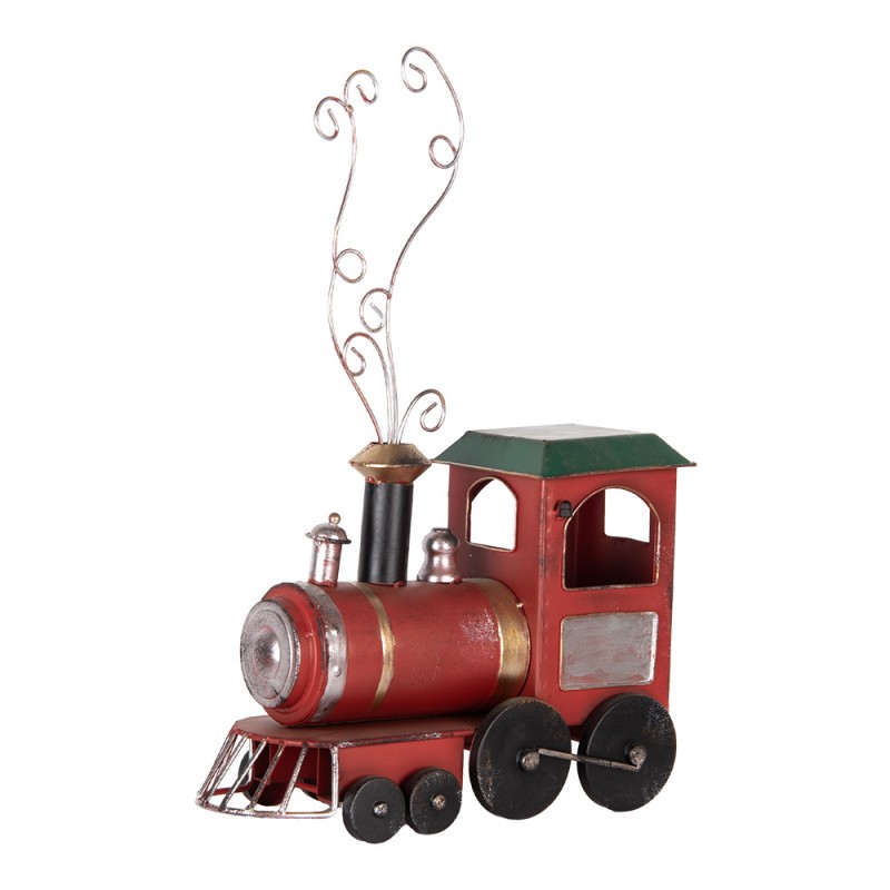 Clayre & Eef 6Y5739 Kerstdecoratie Beeld 63x15x38 Cm Rood Metaal