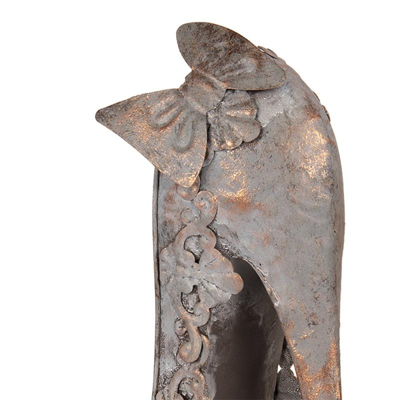 Clayre & Eef 6Y5846 Decoratie Beeld Schoen 32x12x36 Cm Koperkleurig Metaal