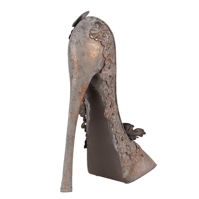 Clayre & Eef 6Y5846 Decoratie Beeld Schoen 32x12x36 Cm Koperkleurig Metaal