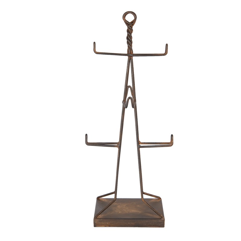 Clayre & Eef 6Y5847 Mokkenrek 16x16x38 Cm Bruin Metaal