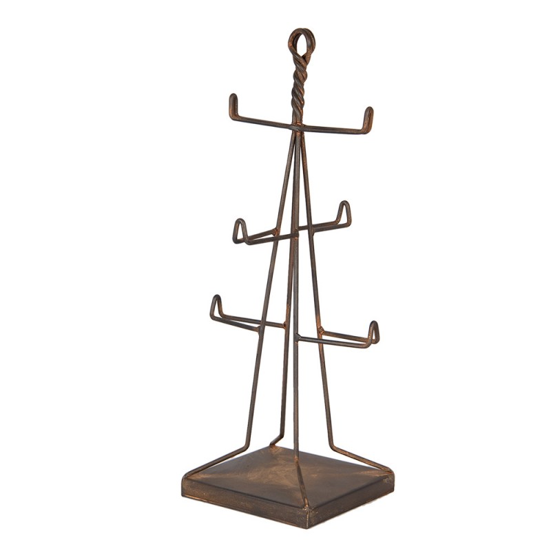 clayre & eef 6Y5847 Mokkenrek 16x16x38 cm Bruin Metaal