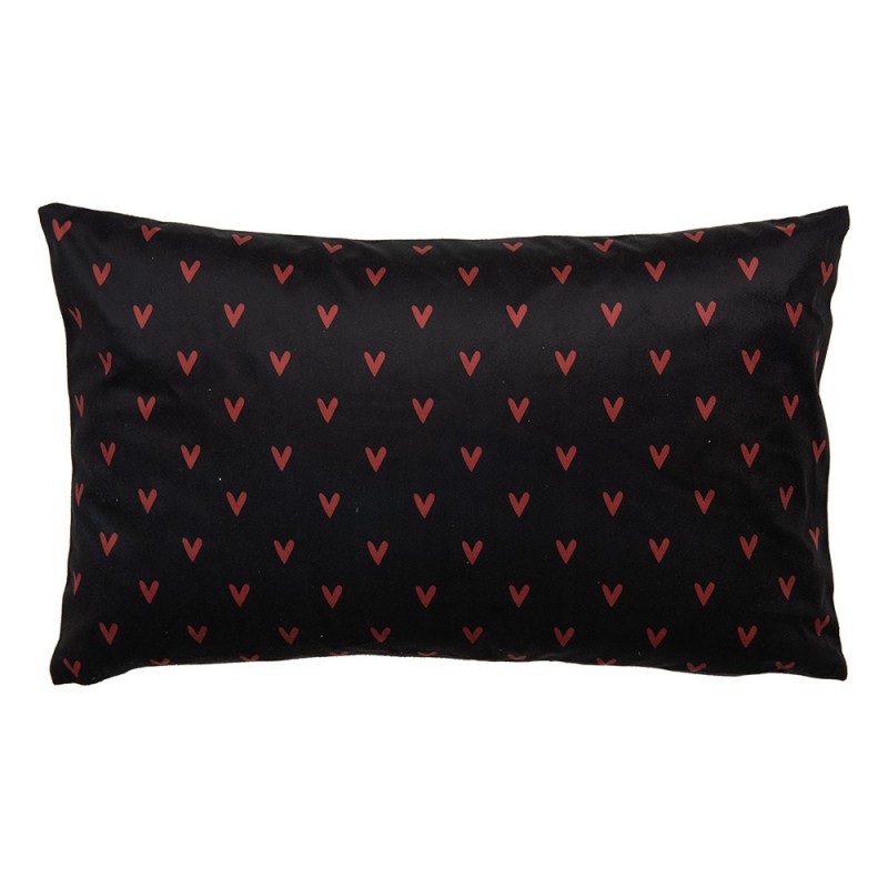 Clayre & Eef BHS36-4 Kussenhoes 30x50 Cm Zwart Wit Polyester Rechthoek