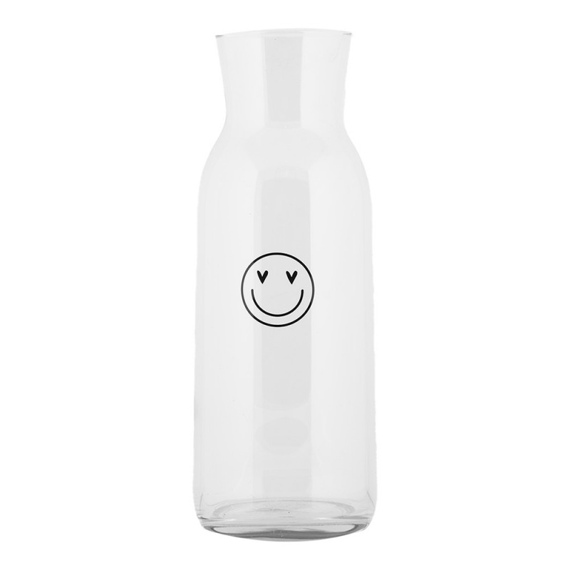 clayre & eef BHSGL0003 Karaf 1000 ml Transparant Glas smile