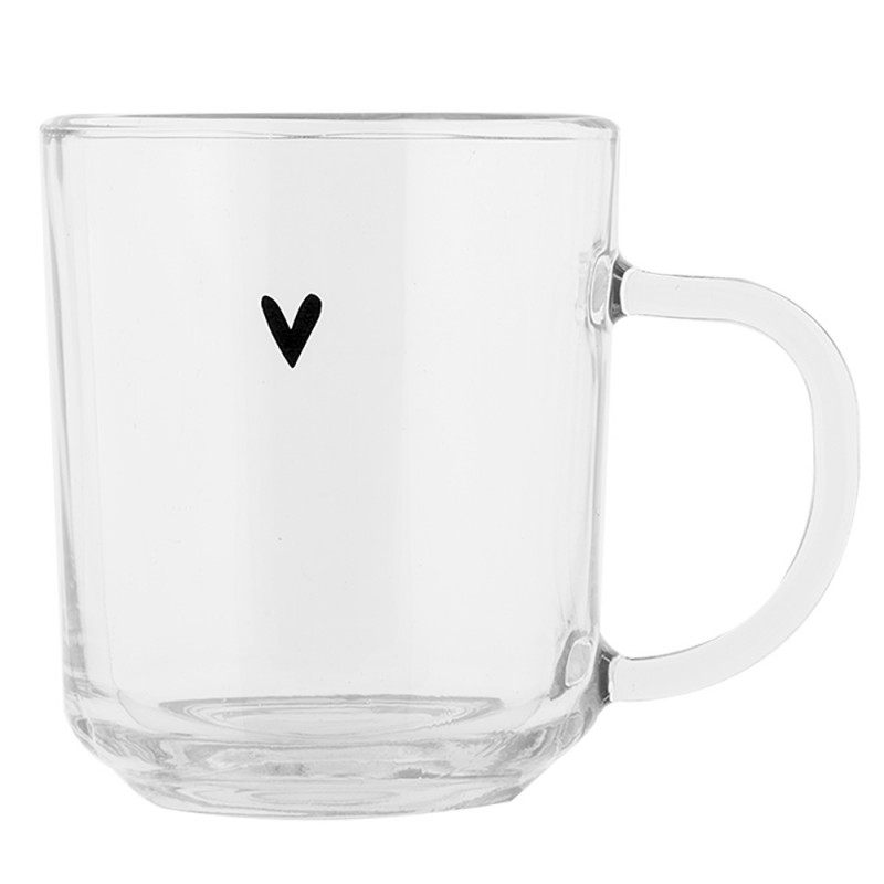 clayre & eef BHSGL0013 Theeglas 200 ml Transparant Glas Hart