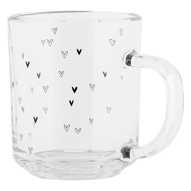 Clayre & Eef BHSGL0016 Theeglas 200 Ml Transparant Glas Harten