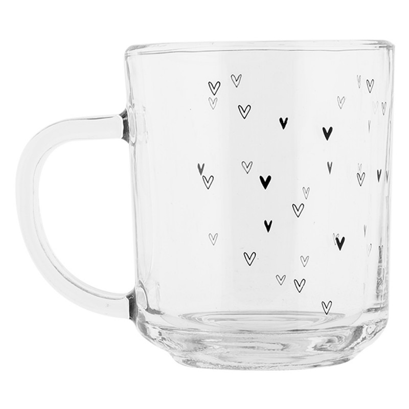 Clayre & Eef BHSGL0016 Theeglas 200 Ml Transparant Glas Harten