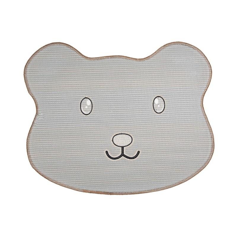 Clayre & Eef BM0004 Badmat 60x48x1cm Bruin Polyester Beer