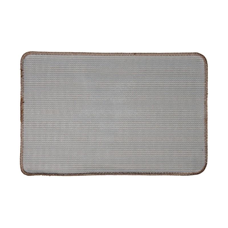 Clayre & Eef BM0009CH Badmat 58x38x2 Cm Bruin Polyester Ster Rechthoek