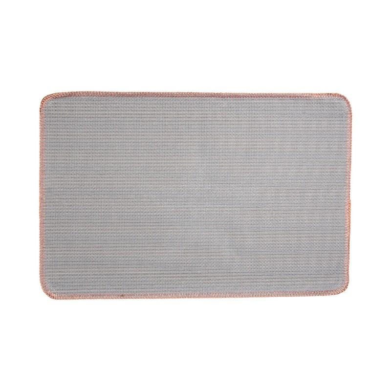 Clayre & Eef BM0009P Badmat 58x38x1 Cm Roze Polyester Ster Rechthoek