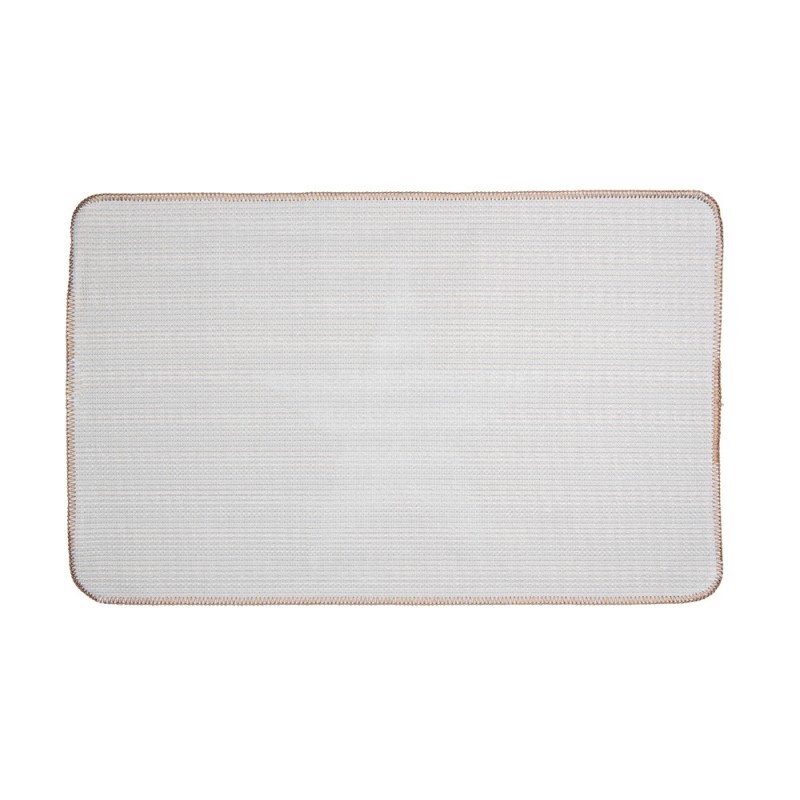 Clayre & Eef BM0010CH Badmat 78x48x1 Cm Bruin Polyester Ster Rechthoek