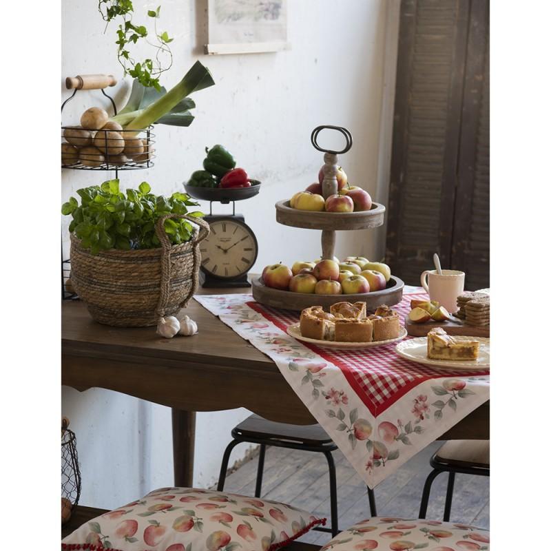 Clayre & Eef CHRFP Dinerbord Ø 26 Cm Beige Keramiek Kip Rond Eetbord