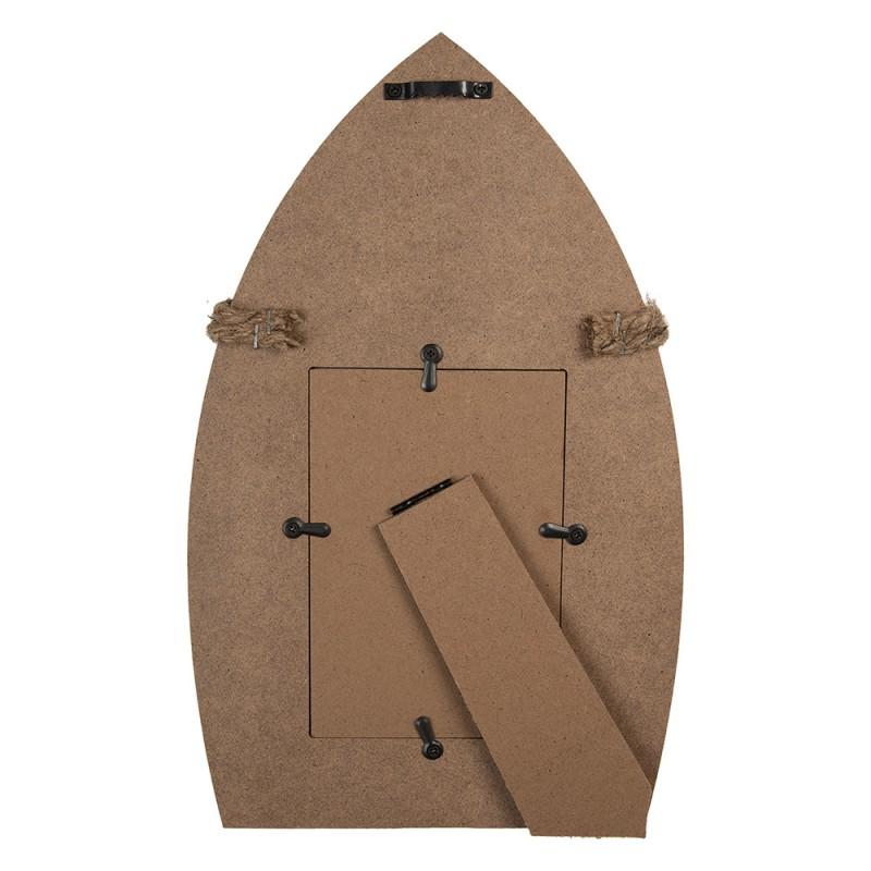 Clayre & Eef 2F1225 Fotolijst 10x15 Cm Wit MDF Boot