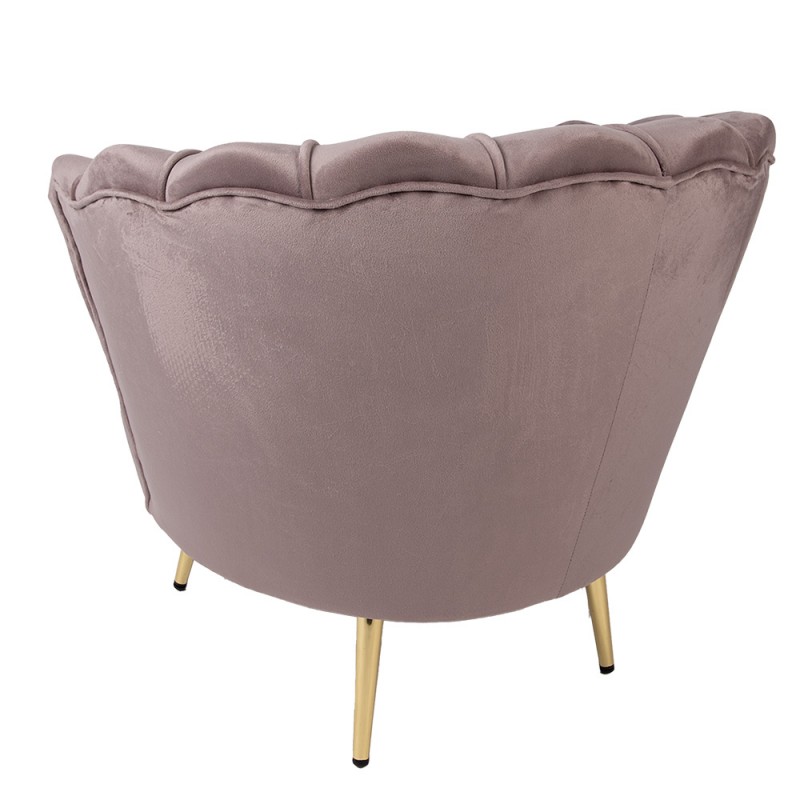 Clayre & Eef 50793 Fauteuil 83x75x76 Cm Roze Textiel