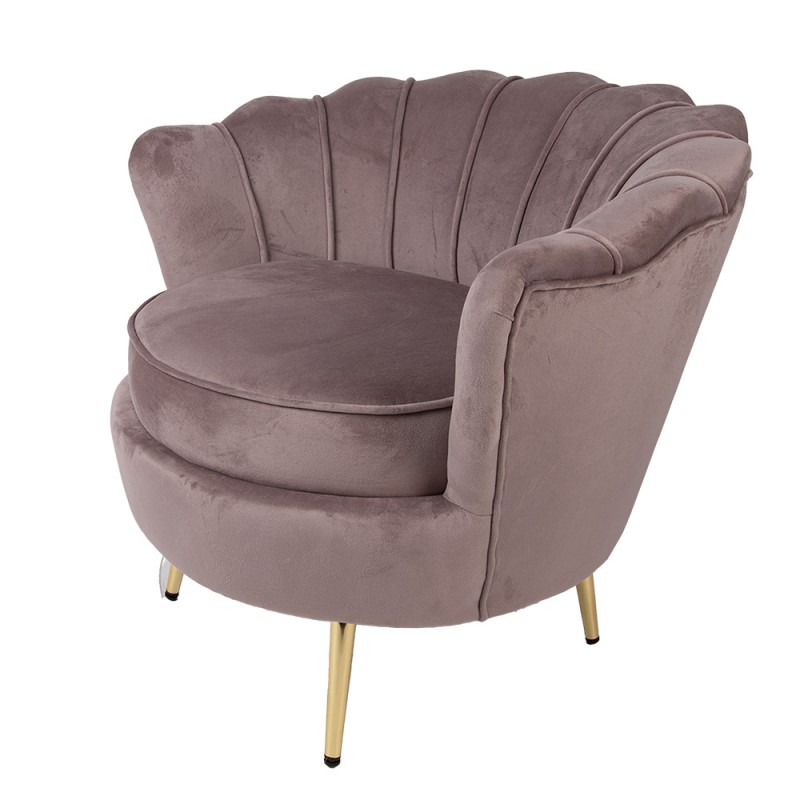 Clayre & Eef 50793 Fauteuil 83x75x76 Cm Roze Textiel