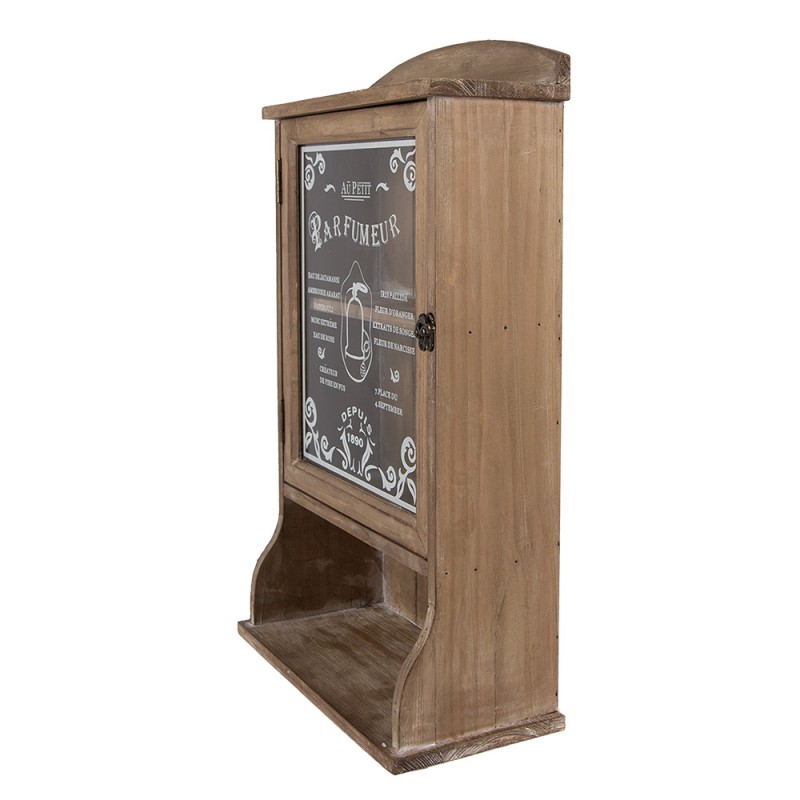 Clayre & Eef 50812 Wandkast 32x15x54 Cm Bruin Hout