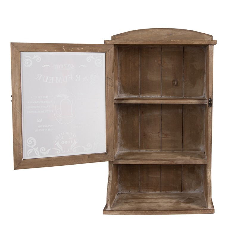 Clayre & Eef 50812 Wandkast 32x15x54 Cm Bruin Hout