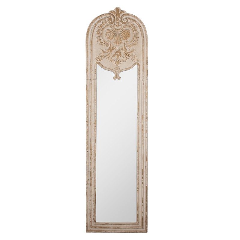Clayre & Eef 52S325 Spiegel 48x4x180 Cm Beige Hout