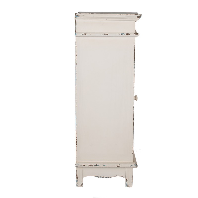 Clayre & Eef 5H0668 Wandkast 45x30x88 Cm Wit MDF