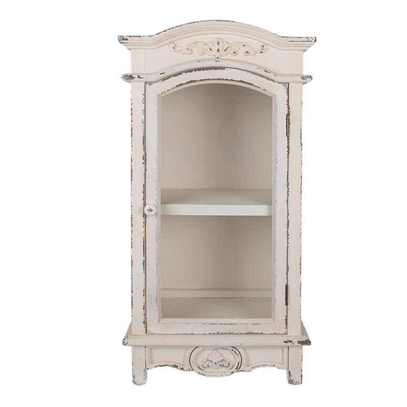Clayre & Eef 5H0668 Wandkast 45x30x88 Cm Wit MDF